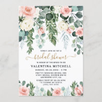 Jardin floral rose pâle Fête de l'mariée d'aquarel