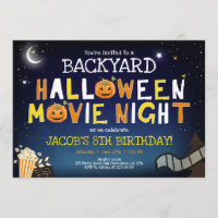 Jardin Halloween Movie Night Scanner Boy Anniversa