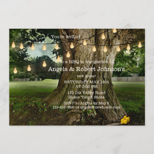 Invitation Jardin Nouveau Accueil BBQ Fête de réchauffement d