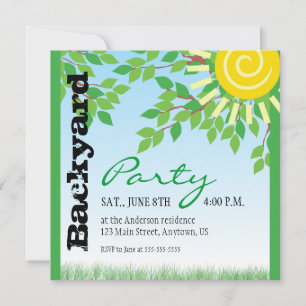 Invitation Jardin Partie