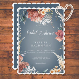 Invitation Jardin romantique moderne Fête des mariées florale