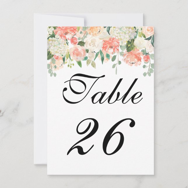 Invitation Jardin rose (Devant)