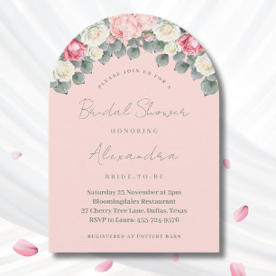 Invitation Jardin rose Vintage Roses Fête des mariées