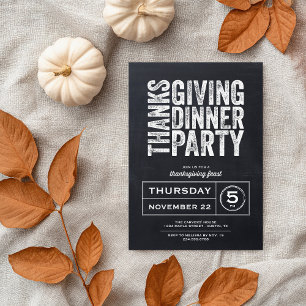 Invitation Jardin Russe Moderne Thanksgiving
