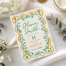 Jardin rustique avec fleurs sauvages et écriture p