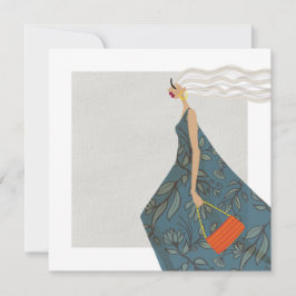 Invitation Jardin Swag Fashionista Illustration de mode
