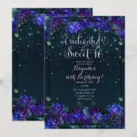 Jardin vert violet enchanté doux 16