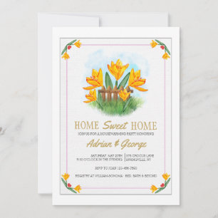 Invitation Jaune Crocus
