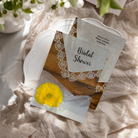 Jaune Daisy et dentelle Pays Fête des mariées de l