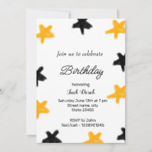 jaune étoiles noires ajout date anniversaire nom a