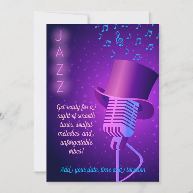 Invitation Jazz Night (Devant)