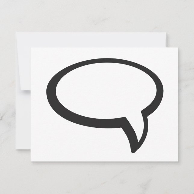 Invitation Je dis… Base d'invitation (Devant)