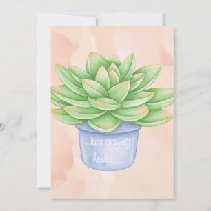 Invitation Je dis bonjour...carte