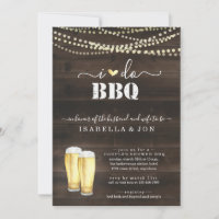 Je fais BBQ Bière Couples Wedding shower Fiançaill