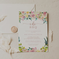 Je fais BBQ Fiançailles Rose Gold Floral Party