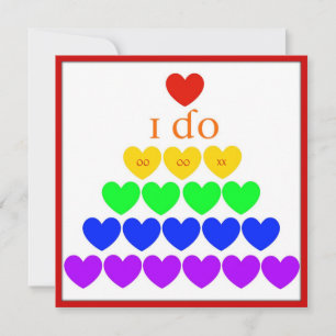 Invitation Je fais des coeurs