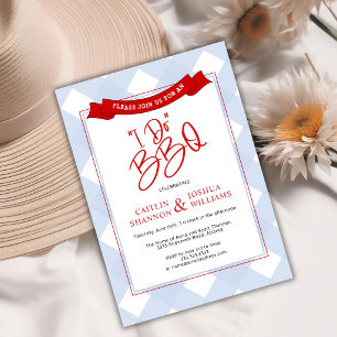 Invitation Je fais le BBQ Couple Mariage Shower Réception de