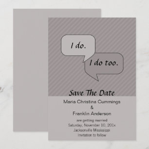Invitation Je fais une annonce de sauvegarde de date