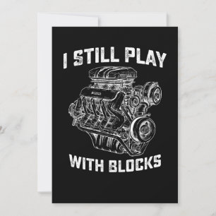Invitation Je Joue Toujours Avec Des Blocs Mécanicien De Voit