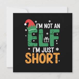 Invitation Je Ne Suis Pas Un Elfe Juste De Courtes Noël Drôle