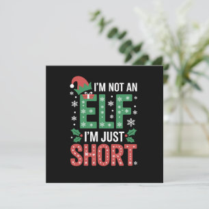 Invitation Je Ne Suis Pas Un Elfe Juste De Courtes Noël Drôle