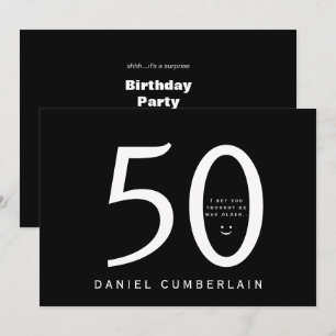Invitation Je Parie Que Tu Pensais Qu'Il Était Plus Âgé Anniv
