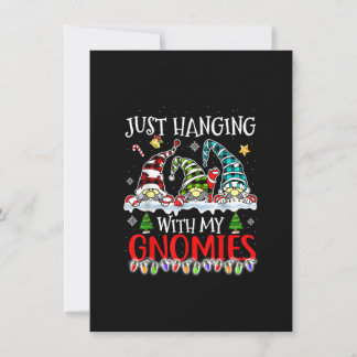 Invitation Je Passe Juste Avec Mes Gnomies Gnomes Noël