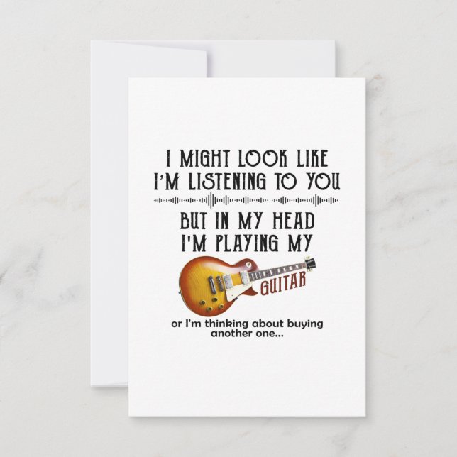 Invitation Je peux avoir l'air de vous écouter (Devant)