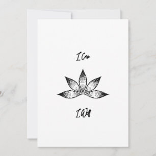 Invitation Je Peux Vais Inspirer La Détermination Lotus