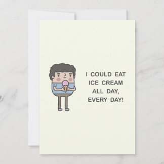 Invitation Je Pouvais Manger De La Crème De Glace Toute La Jo