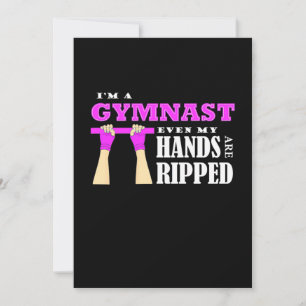 Invitation Je suis fier d'être un gymnaste