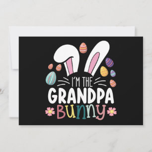 Invitation Je suis La Famille de Pâques Bunny Bunny Grand-Pèr
