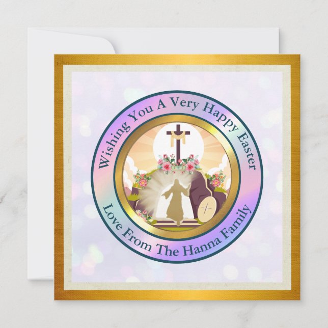 Invitation Je suis la résurrection et la vie (Devant)