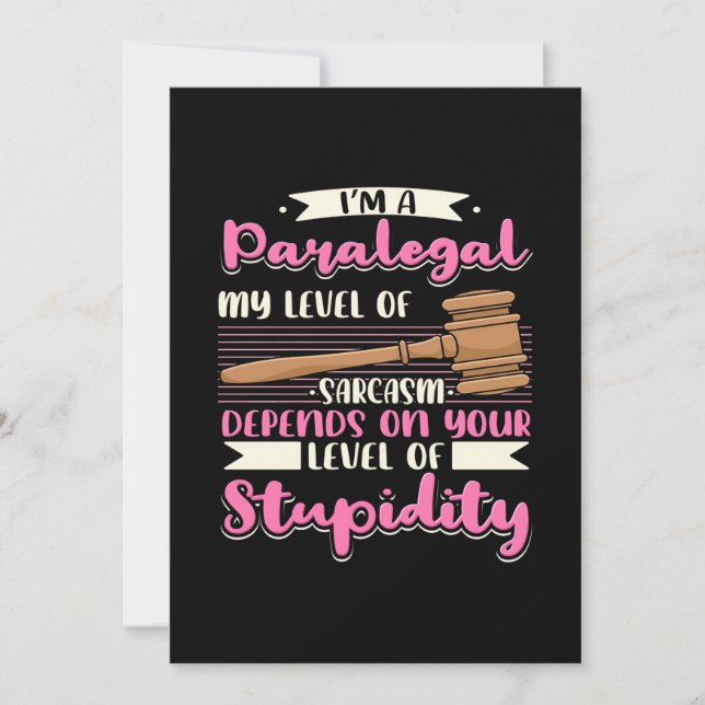 Invitation Je Suis Parajuridique (Devant)