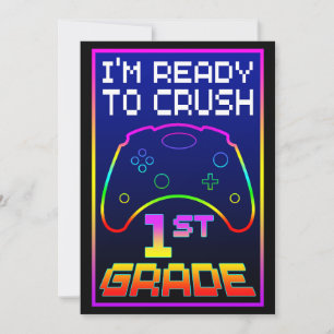 Invitation JE SUIS PRÊT À ÉCRASER LA 1re ANNÉE