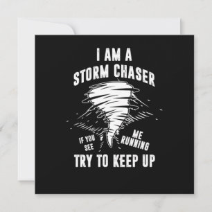 Invitation Je Suis Un Chaser Tornado Hurricane Vent Cadeau