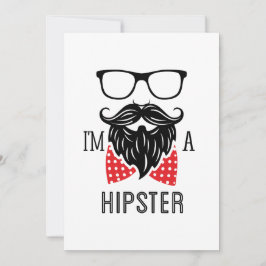 Invitation Je suis un Hipster