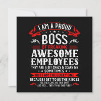 Je Suis Un Patron Fier De Mes Employés Géniaux Fou