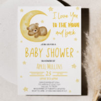 Je T'Aime Au Baby shower Lune Teddy Bear