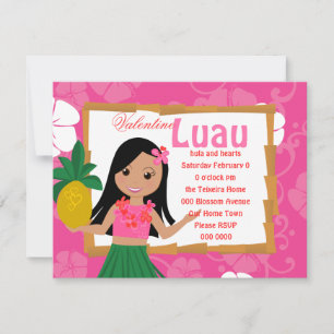 Invitation Je T'Aime Hula