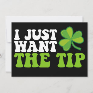 Invitation Je Veux Juste Le Conseil Shamrock St Patrick's Day