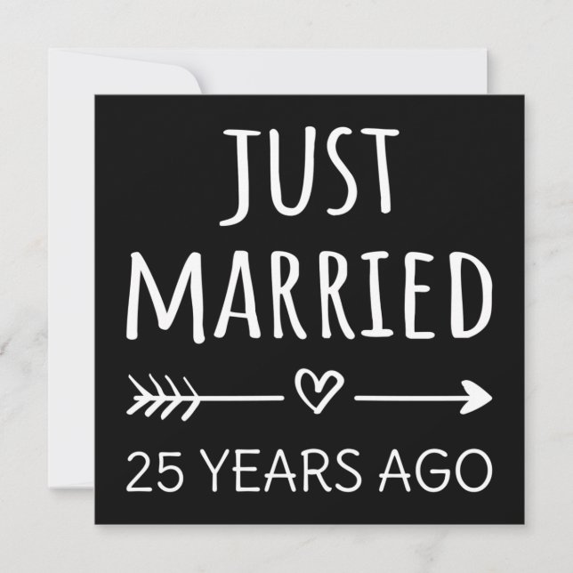 Invitation Je Viens De Me Marier Il Y A 25 Ans (Devant)
