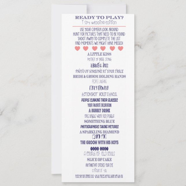 Invitation Je vois Mariage Édition Photos (Devant)