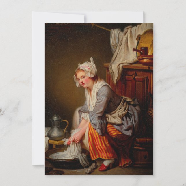 Invitation Jean-Baptiste Greuze - La laverie (Devant)