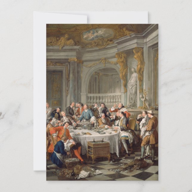 Invitation Jean François de Troy - Le déjeuner des huîtres (Devant)