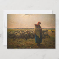 Jean-Francois Millet - Berger et troupeau 1863