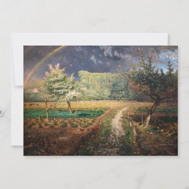 Invitation Jean-François Millet - Printemps à Barbizon (Devant)