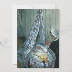 Invitation Jean Monet au berceau par Claude Monet, Baby Showe