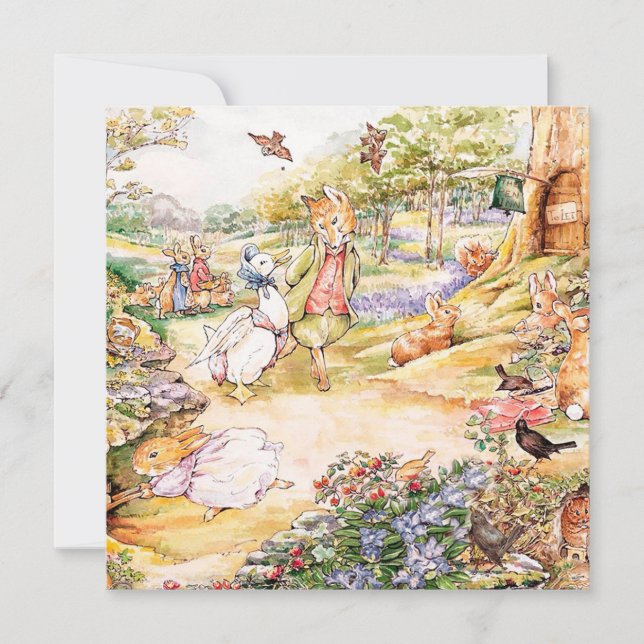 Invitation Jemima Puddle Duck (Devant)