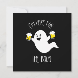 Invitation J'entends pour l'Halloween Adulte Amusante Boos